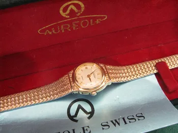  Aureole Šveicarijos naujos inventorizacijos moterų kvarcinis laikrodis (parsivežė iš Japonijos) įsigijo 1987