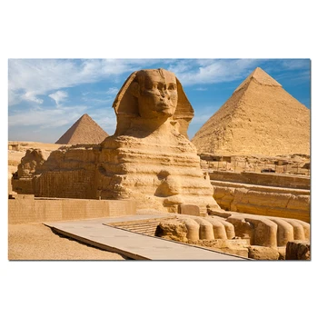  Egipto Sfinksas Tapetai Sienos Meno Plakatus, Drobės audinys Audinys Spausdinti Dažymo, Namų Dekoro Nuotrauką