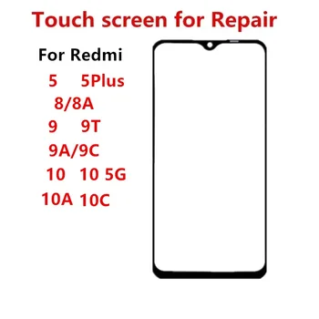  Priekinis Stiklas Xiaomi Redmi 10 5G 10C 5 + 8 8A 9 9C 9A 9T Jutiklinio Ekrano LCD Ekranas Iš Skydelio Dangtelį Remontas, Pakeisti Dalys